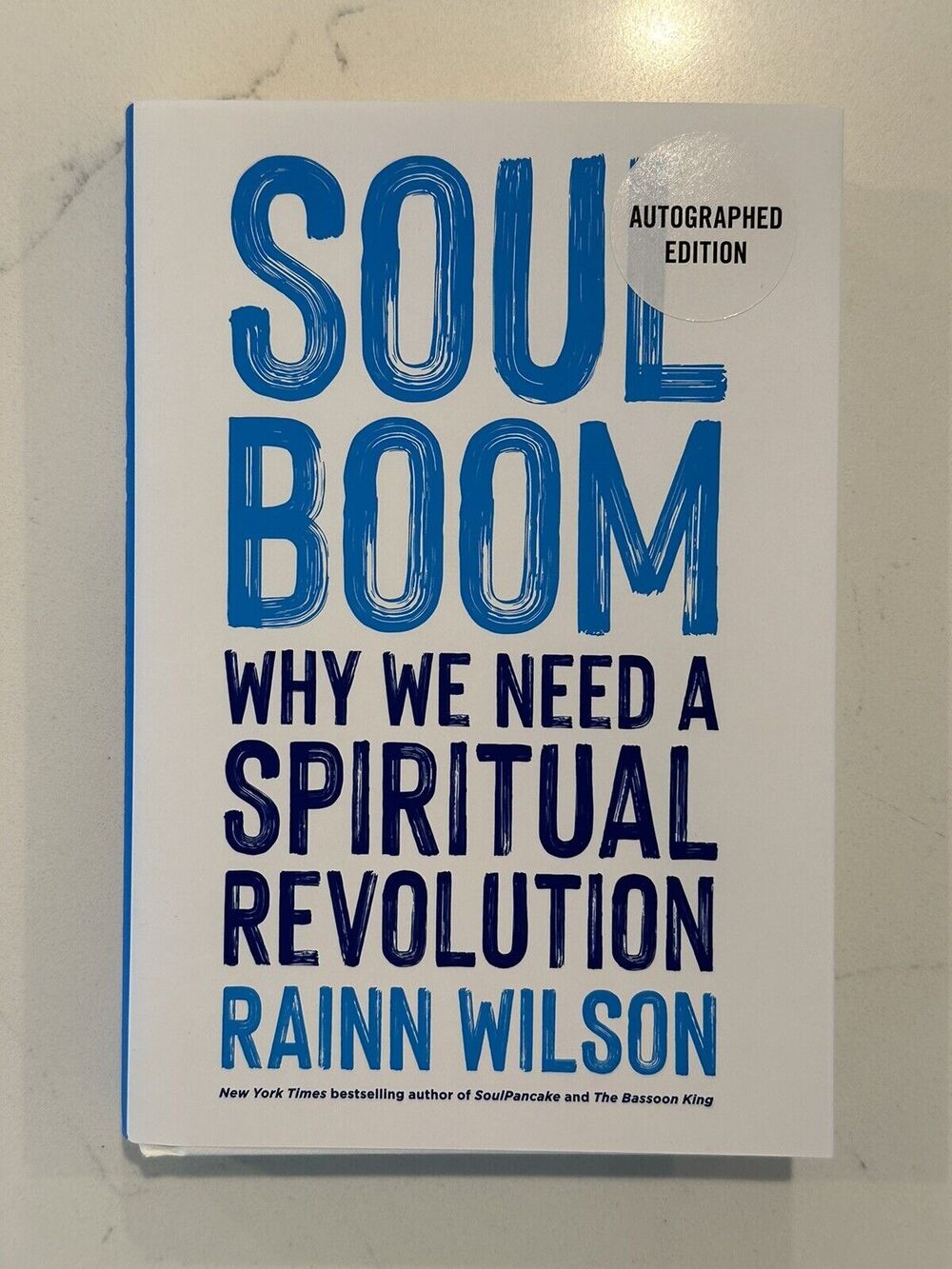 Rainn Wilson SIGNED Book Soul Boom: Why We Need a Spiritual Revolution AUTOGRAPH
